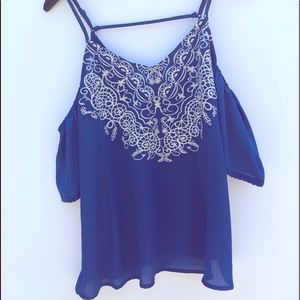 Cold shoulder blouse